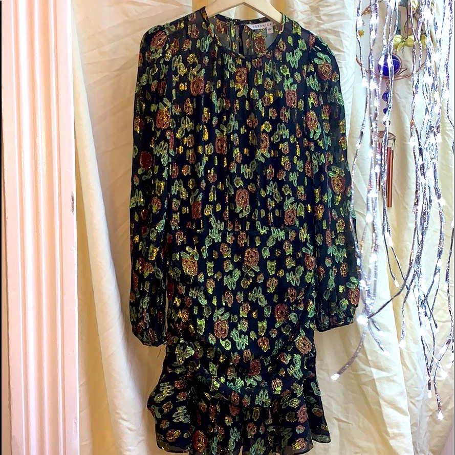 *Veronica Beard* ~ Silk Blend Shimmery Rose Dress